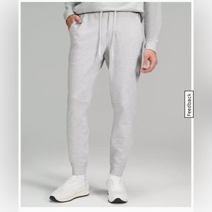 Lulu lemon city sweat jogger small heathered ultra light gray